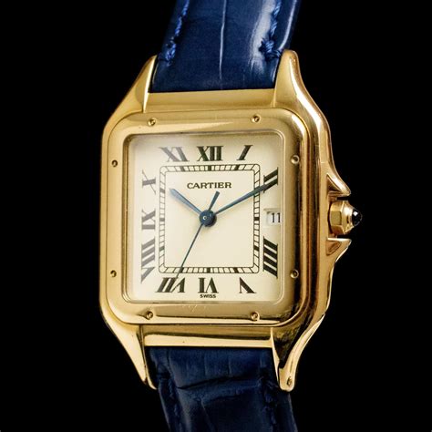 ladies cartier santos panthere 18k gold and steel watch|cartier santos xl chronograph.